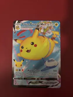 Pokemon TCG Flying Pikachu VMAX Holo Ultra Rare Card 007/025 Celebrations - Image 1