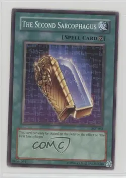 The Second Sarcophagus Unlimited YuGiOh Ancient Sanctuary #AST-100 2004 0w8 - Image 1