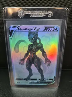 CUSTOMmade madeTOorder full art holo pokemon card PTL706 Mewthree Mewtwo Mew - Image 1
