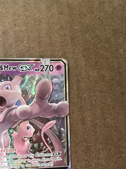 Mewtwo & Mew GX 71/236 Tag Team Ultra Rare Unified Minds Pokemon Card NM - Image 3