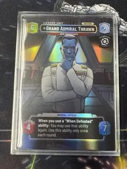 Star Wars Unlimited Jump To Lightspeed Grand Admiral Thrawn SHOWCASE Leader Card - Image 2