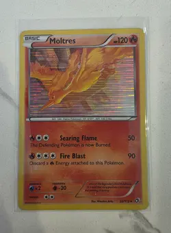 Moltres 22/113 Holo Rare Legendary Treasures HOLO Pokemon Card - LP - Image 1