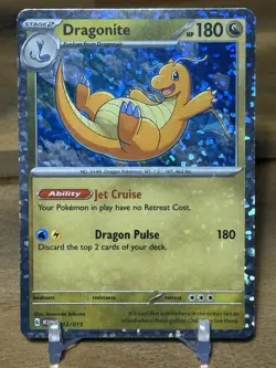 Dragonite - New 2025 McDonalds Happy Meal Pokemon Dragon Discovery Card 012/015 - Image 1