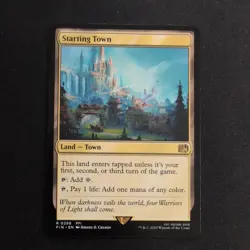 Starting Town Regular Card Final Fantasy Magic: The Gathering NM Condition - Image 1