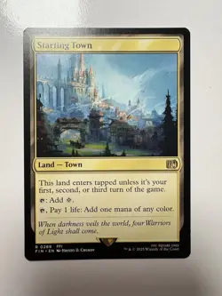 Starting Town Regular Card Final Fantasy Magic: The Gathering NM Condition - Image 1