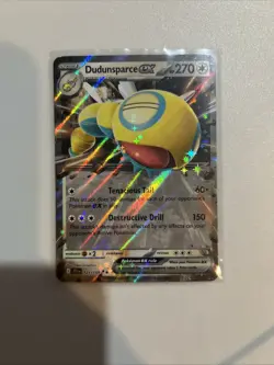 Pokemon TCG Dundunsparce EX Double Rare Holo Card 121/159 Journey Together - Image 1