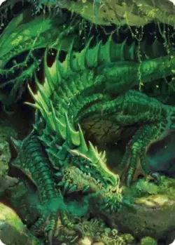 Adult Green Dragon Art Card - 1 / English / Lightly Played MTG - Image 1