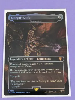 MTG: The Lord of the Rings: Morgul-Knife - Shadowspear Foil #0353 Mythic - NM - Image 1