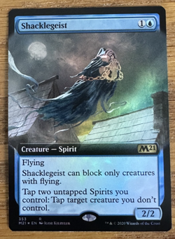 MTG Core Set 21, Shacklegeist - Borderless Foil - Image 1