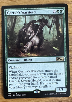 MTG Core Set 21, Garruk's Warsteed - Image 1