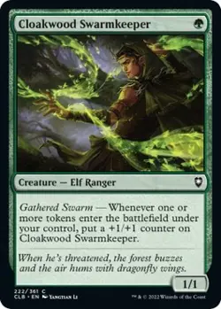 Foil - Cloakwood Swarmkeeper - 222 / NM / English MTG - Image 1