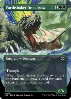 Foil - Earthshaker Dreadmaw (Borderless) - 325 / NM / English MTG - Image 1