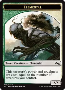 Foil - Elemental Token (017) - 17 / NM / English MTG - Image 1