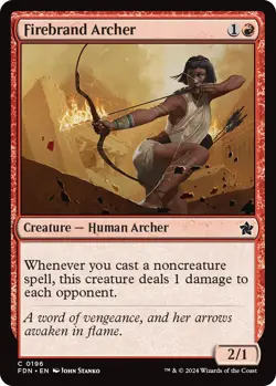 Foil - Firebrand Archer - 196 / NM / English MTG - Image 1