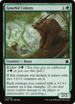 Foil - Gnarlid Colony - 224 / NM / English MTG - Image 1