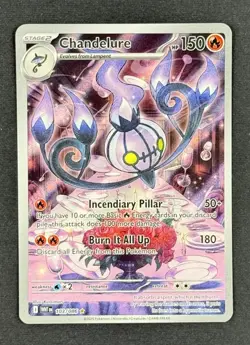 Pokemon TCG SV: White Flare (IR) Illustration Rare Chandelure 103/086 English - Image 1