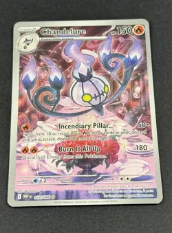 Pokemon TCG SV: White Flare (IR) Illustration Rare Chandelure 103/086 English - Image 2