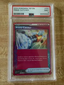 Prime Catcher 157/162 Ultra Rare ACE SPEC Pokemon TCG: Temporal Forces PSA 9 - Image 1