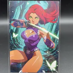 Star Fire Teen Titans Anime Waifu Card Doujin ACG Goddess Holo - Image 1