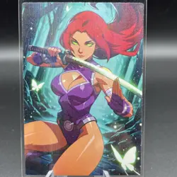 Star Fire Teen Titans Anime Waifu Card Doujin ACG Goddess Holo - Image 2