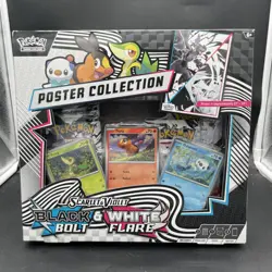 POKEMON WHITE FLARE & BLACK BOLT POSTER COLLECTION BOX - FACTORY SEALED - Image 1