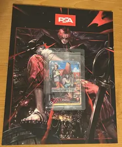 PSA One Piece Card Game SHANKS OP09-001 Holo Promo - July 2025 SEALED + Magazine - Image 1