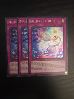 Yugioh! 3x Maliss C TB-11 CRBR-EN024 Super Rare 1st Ed NM - Image 1