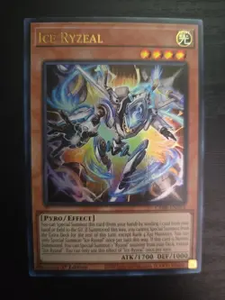 YuGiOh! Ice Ryzeal CRBR-EN003 | Crossover Breakers 1st Edition NM - Image 1