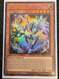 YuGiOh! Ice Ryzeal CRBR-EN003 | Crossover Breakers 1st Edition NM - Image 1