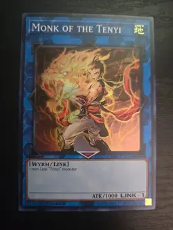 YuGiOh! - Monk of the Tenyi CRBR-EN056 Super Rare 1st Edition Near Mint - Image 1