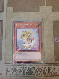YUGIOH BABYCERASAURUS RA04-EN131 PLATINUM RARE 1ST ED NM - Image 1