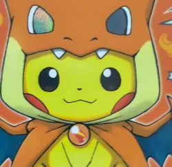 Pokemon TCG 60 Card Sleeves Pikachu Mega Charizard Poncho Japan - Image 2