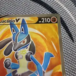 Lucario V Full Art Black Star Promo SWSH213 Pokemon Card TCG Near Mint+ - Image 2