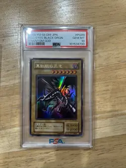 Yugioh Red Eyes Black Dragon Ultra Japanese Phantom God PG-09 PSA 10 Gem Mint - Image 1