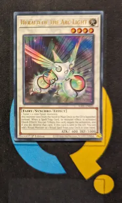 RA01-EN031 Herald of the Arc Light Ultra Rare 1st Edition YuGiOh Card - Image 1