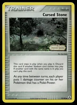 Pokemon Card - Cursed Stone Legend Maker 72/92 Reverse Holo Stamped - Image 1