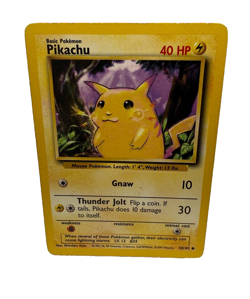 Pikachu 58/102 Yellow Cheeks Regular Pokemon Card Pokemon TCG - Image 1