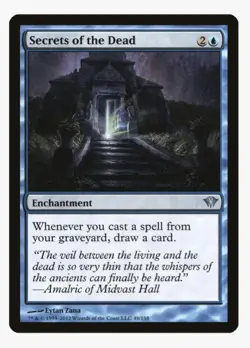 Secrets of the Dead #48 DKA Magic Card in a Protective Sleeve - Image 1