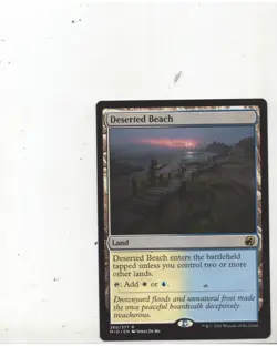 Deserted Beach 260 Innistrad Midnight Hunt MTG Magic Card x1 1x Single - Image 1