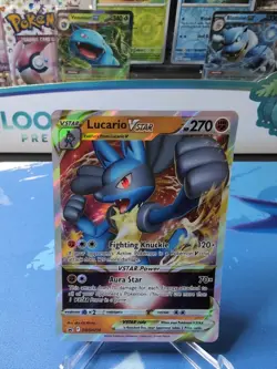 Lucario VSTAR - SWSH214 - Pokemon Sword & Shield Promo Ultra Rare Card NM - Image 1