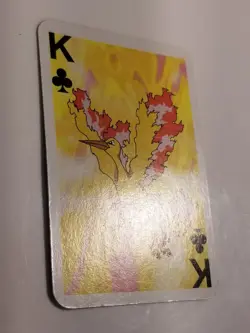 Moltres Vintage Pokemon LP Mini Playing Card - King Of Clubs 1999 US SELLER - Image 4