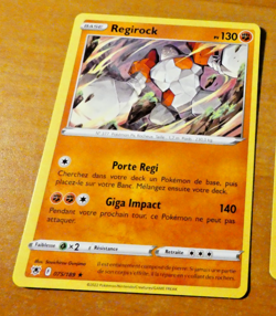 POKEMON CARD GAME CARTE Regirock 075/189 EB10 EB10 FR JCC NM 2022 - Image 1