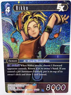 Final Fantasy TCG Emissaries of Light Rikku EX Card 16-137S - Image 1