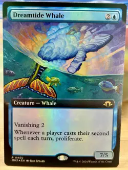 Dreamtide Whale Modern Horizons 3 MH3 LP MTG Extended Art FOIL - Image 1