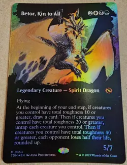 Betor, Kin to All - #353 Foil - (Borderless) Tarkir: Dragonstorm - Mtg - Image 1