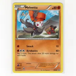 Pokemon TCG Meloetta BW69 Black & White Promo Regular Card EN-LP 2012 - Image 1