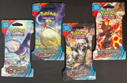POKEMON XY PRIMAL CLASH BOOSTER SLEEVE PACKS ALL 4 ARTWORK NICE! - Image 1