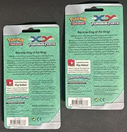 POKEMON XY FURIOUS FISTS CHECKLANE BLISTER BOOSTER PACK BOTH ZOROARK & GOGOAT - Image 2