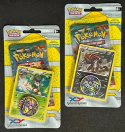 POKEMON XY FURIOUS FISTS CHECKLANE BLISTER BOOSTER PACK BOTH ZOROARK & GOGOAT - Image 1