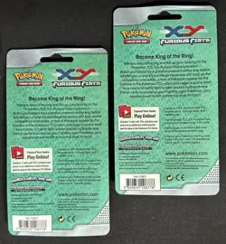 POKEMON XY FURIOUS FISTS CHECKLANE BLISTER BOOSTER PACK BOTH ZOROARK & GOGOAT - Image 2